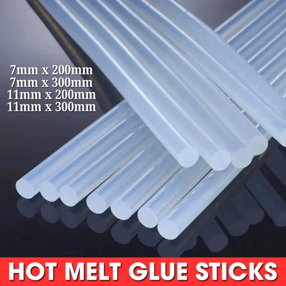 AMW Hot Melt Glue Sticks For Electric Gun Craft tool Adhesive Sticks Clear 7mm 11mm