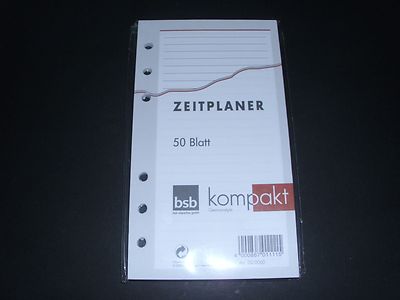 BSB Terminplaner Einlage Kompakt liniert 50 Blatt 02_0060