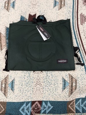 Telfar x Eastpak Large Shopper Dark Olive Green Tote Bag NWT With Laptop pouch