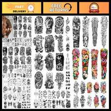 36 Sheets Temporary Tattoos Stickers - Body Arm Chest Shoulder Designs for Men