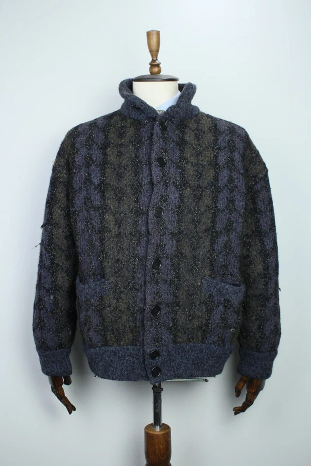 Vintage MISSONI Reversible WOOL Multicolor Knited Bomber Jacket 54 IT XL Supreme - Image 2 of 4
