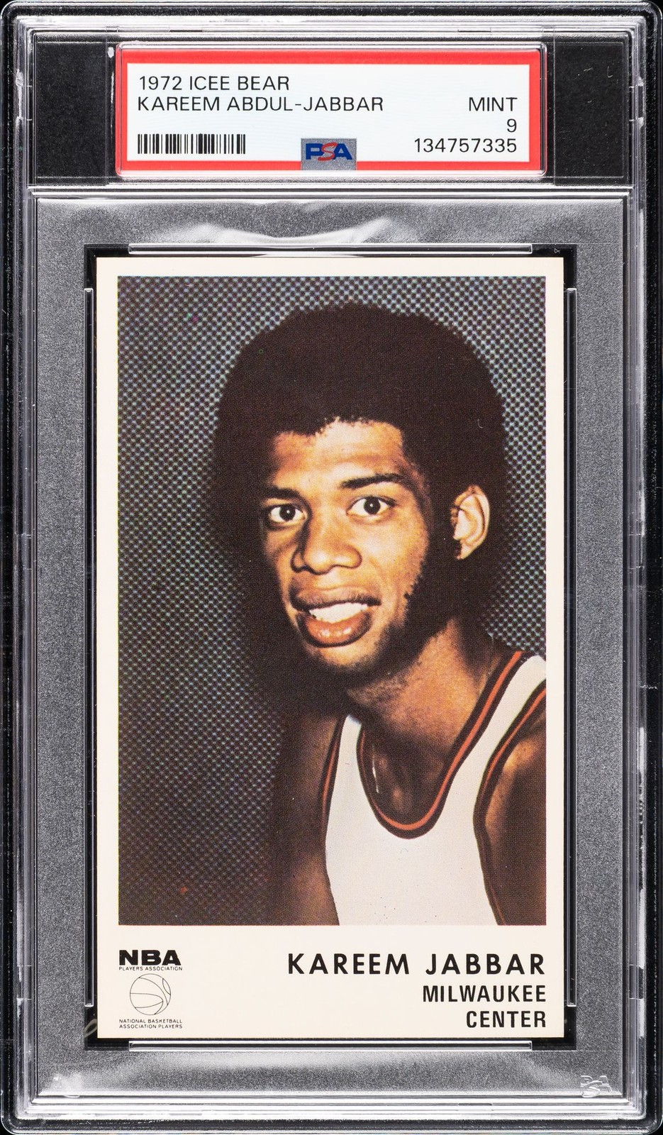 1972 ICEE BEAR KAREEM ABDUL-JABBAR PSA 9