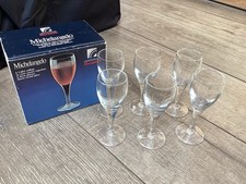 6 X BORMIOLI LIGHT & MUSIC MICHELANGELO 7CL/70ML STEM GLASSES IN BOX VGC