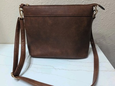 Brown Purse Bag Unbranded With Gold Hardware