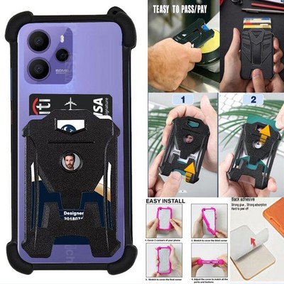 For Foxxd S13 Case Multi Card Armor Card Pack+Anti Drop Elastic silicone frame