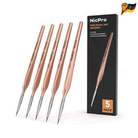 Miniaturpinsel Set 5 StüCk 000 Mikro Detailpinsel Acryl Aquarell ÖL