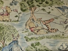 LINED WINDOW VALANCE CURTAIN 42 X 15 DISNEY WINNIE THE POOH TIGGER SCENE