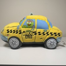 Sesame Street Oscar the Grouch Plush Wacky Taxi Cab Sesame Place Rare Find