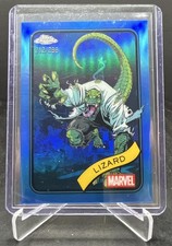 2025 Topps Chrome Marvel Lizard Blue Refractor 212/299 #85