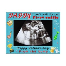 Happy Father  s Day from the Bump Picture Frame Funny First Fathers Day Gift for