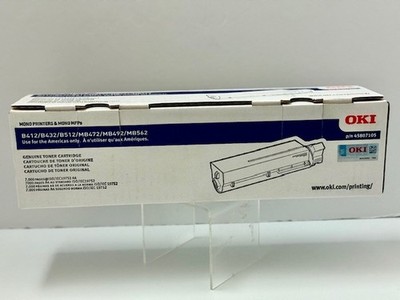 Genuine Okidata 45807105 High Yield Black Toner Cartridge B412dn/432dn/512dn