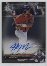 2017 Bowman Draft Chrome Pick Black Refractor 45/75 JJ Matijevic Auto 13iq