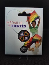Mini-médaille des fiertés colorisée - 10 ans du Mariage pour tous, UNC.