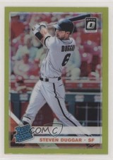 2019 Panini Donruss Optic Rated Rookies Lime Green Prizm Steven Duggar #49 0w7