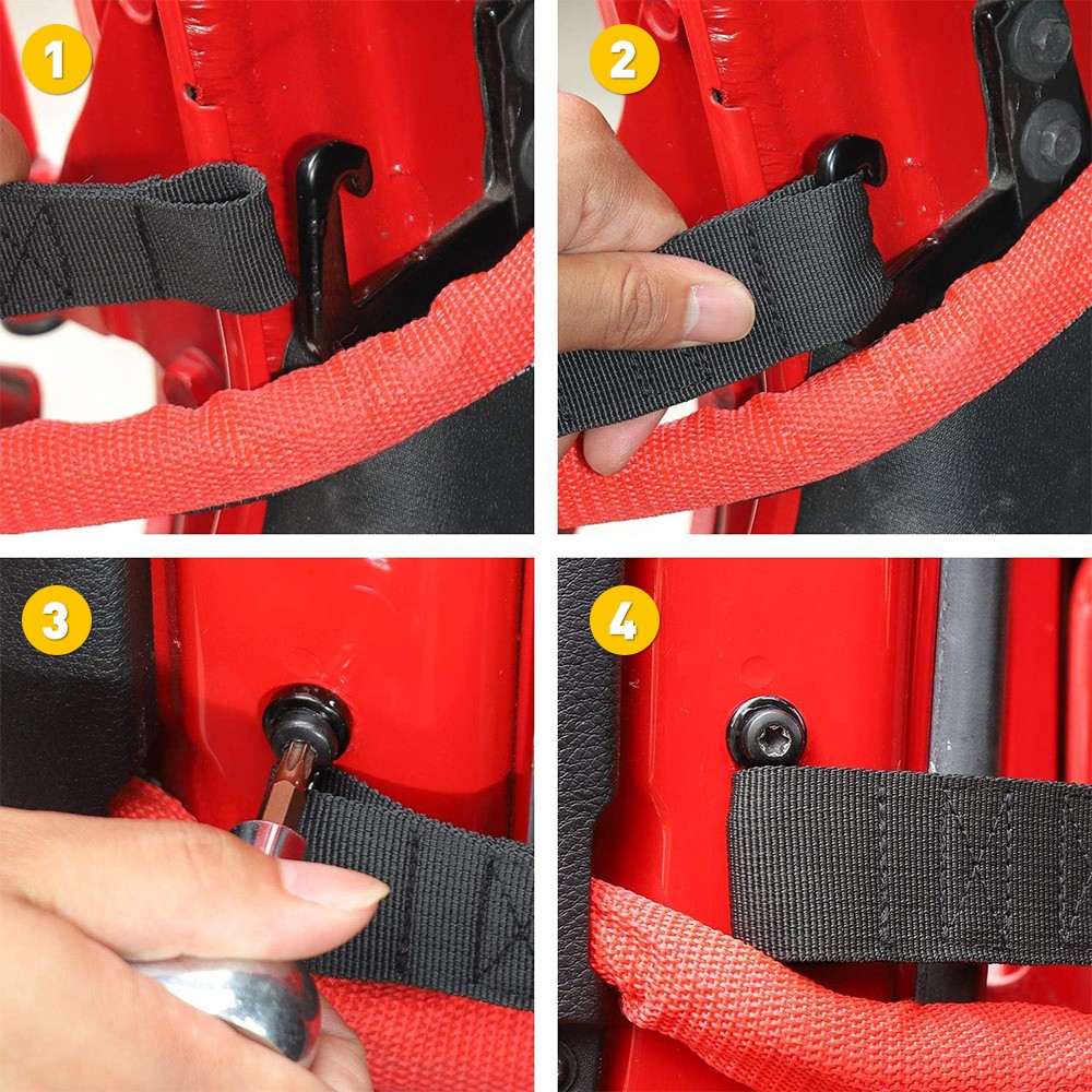 Door Limiting Check Strap Firm Sturdy Protect For Jeep Wrangler CJ YJ TJ JK JKU