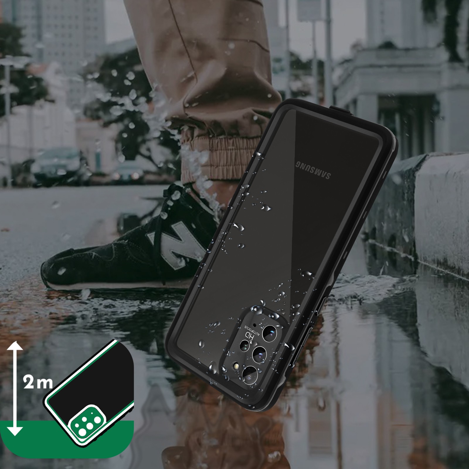 Éviter casse écran coque Galaxy S20 Plus étanche Redpepper