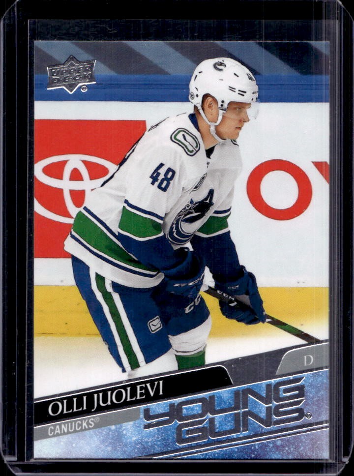 2020-21 Upper Deck Olli Juolevi Rookie Young Guns RC #222 Canucks