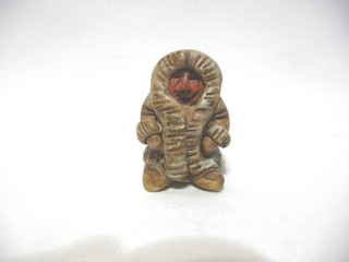THIMBLE VINTAGE POLYMER CLAY "INUIT" NAB