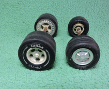 2 Tonka Toy Axles Wheels Tires - 4 1/4 inches fits 