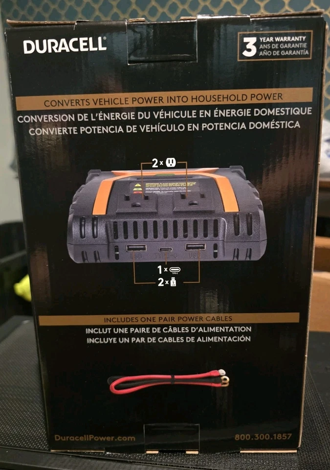 DURACELL  1,000 Watt High Power Inverter - Image 3 of 4