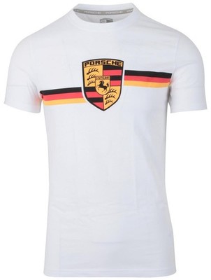 Porsche Driver's Selection Herren Kurzarm T-Shirt Rundhals Weiß Baumwolle EU XS