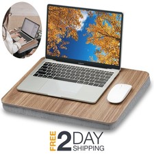Lap Bed Desk With Pillow Cushion Portable For Laptop 15.6 and Writing Clearance