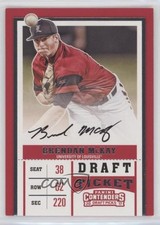 2017 Contenders Draft Picks RPS Ticket Brendan McKay (Red Jersey) #27 Auto s3g