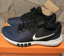 Nike Flex Control TR4 Hombres TALLA 11 Zapatos Blanco Negro Azul Océano Profundo CD0197-009