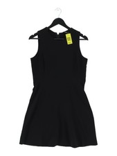 Mango A-Line Midi Dress M in Black