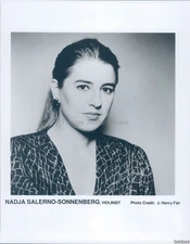 Nadja Salerno Sonnenberg Violinist Portrait 8X10 Historic Vintage Press Photo
