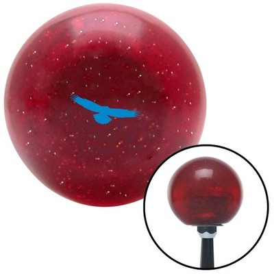 Blue Eagle Flying Red Metal Flake Shift Knob w/ M16x1.5 Insert Shifter Auto