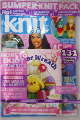 Knit Now magazine #191 2026 Simple Seasonal patterns + Easter Wreath kit