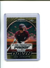 2025 Leaf Baseball Nation Gold Super Prismatic Proof Jace Laviolette 1/1