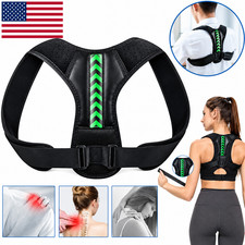 Shoulder Support Adjustable Back Pain Support Posture Corrector Brace Belt Strap