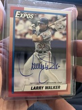 Larry Walker Rookie Cards Checklist and Autographed Memorabilia Guide 28