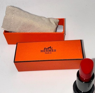 HERMÈS Rouge Hermès Satin Lipstick Stick, Red Shade, 0.12 oz w/ Box