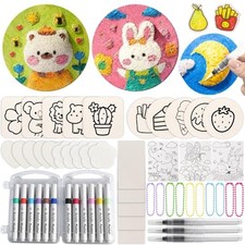 53 Pcs Magic Foam Texture Painting Kit, 3D Drawing DIY Art Set Include 28Pcs