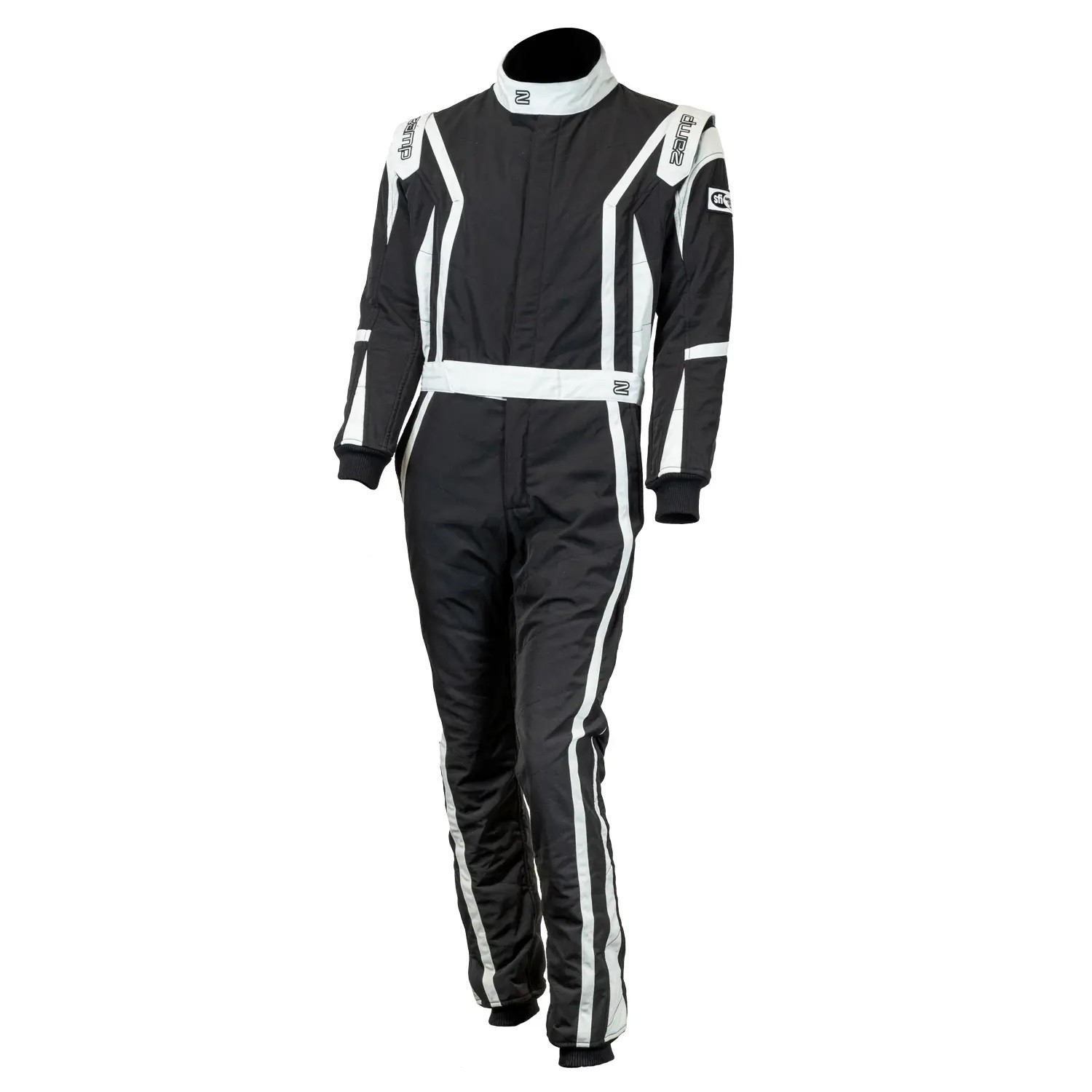 Zamp ZAMR10003L Black L Fire Retardant Fabric Driving Suit SFI 3.2a/5 Performanc