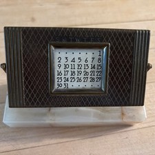 Vintage 50 Year Desktop Calendar, Marble Base