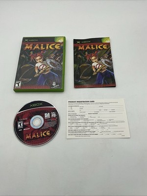 Malice (Microsoft Xbox, 2004) CIB W/ Reg Card