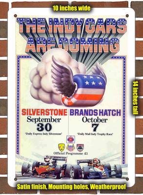 Metal Sign - 1978 Silverstone Circuit Racing Program - 10x14 inches