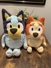 LOT OF 2 Bluey and Friends Plush Stuffed Animals Bluey Bingo 18 15