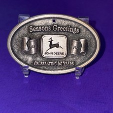 JOHN DEERE PEWTER 1997 CHRISTMAS ORNAMENT CELEBRATING 160 YEARS