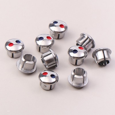 10pcs Faucet Handle Hot Cold Water Sign Red Blue Label Cover Kitchen Bathroom