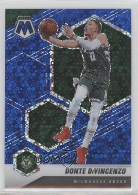 2020-21 Panini Mosaic Fast Break Blue Prizm 39/85 Donte DiVincenzo #13 q7z