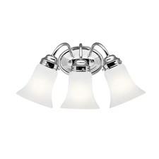 Independence 18 In. 3-Light Chrome Transitional Bathroom Vanity Light with Satin