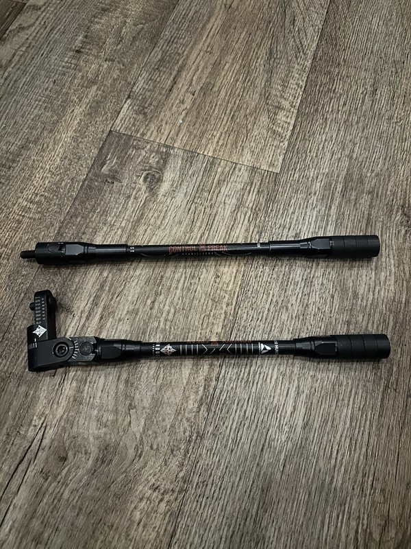Conquest Stabilizers CF. 500 10" Front  8"Back Matte Black