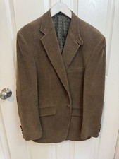 Polo Ralph Lauren For Macy's Brown Corduroy Blazer With Elbow Pads 39R