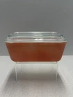 Vintage Pyrex 502 Pink Refrigerator Dish Fridge Dish w/ 503-C Lid Mid Century