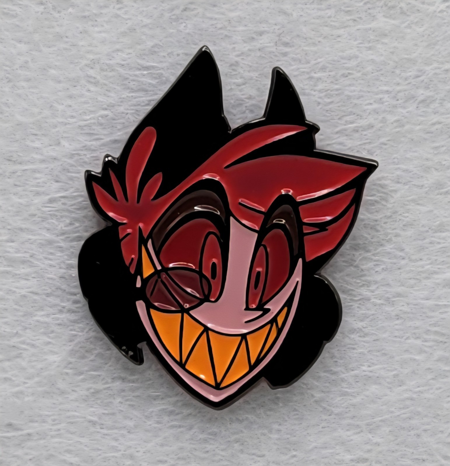 Hazbin Hotel Alastor Hard Enamel Pin Defects Vivziepop Sharkrobot Shark Robot